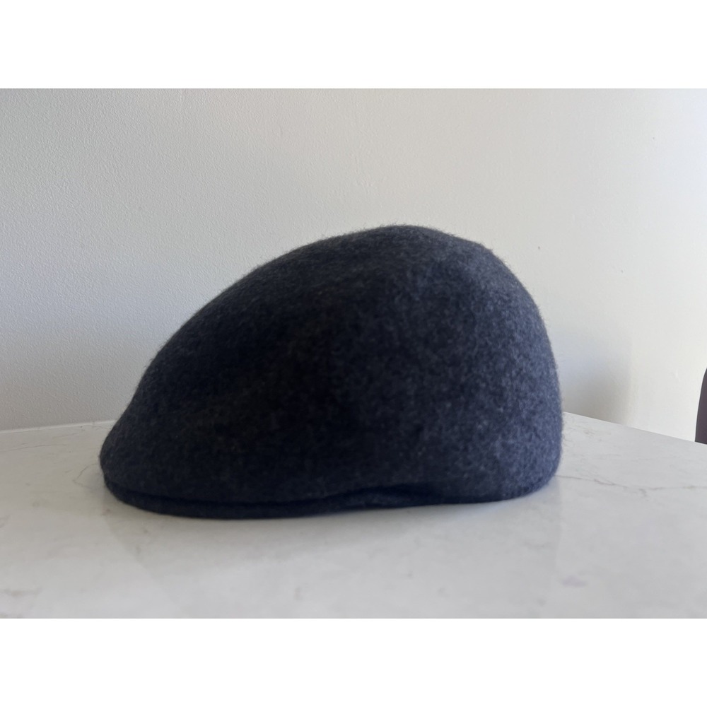 Mens Gray Newsboy Cabbie Hat 100% Wool Preppy Golf One Size - Picture 1 of 6